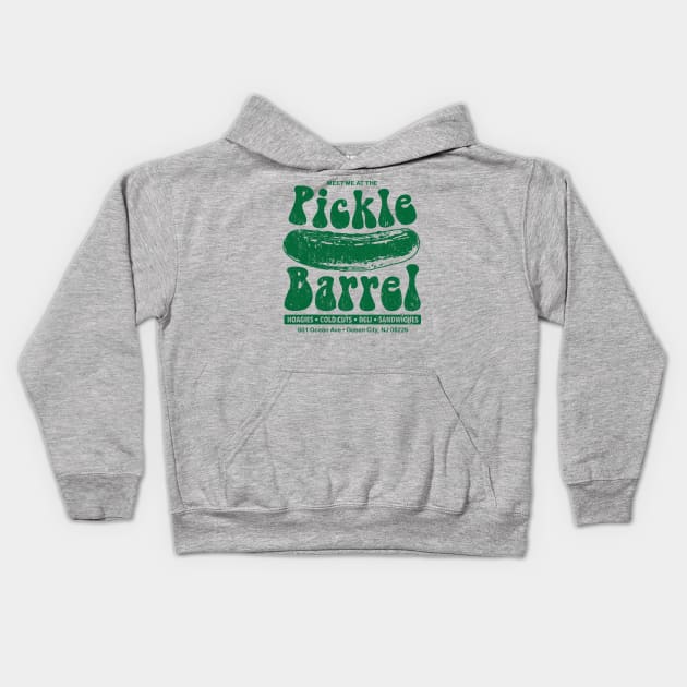 Pickle Barrel Kids Hoodie by mcillustrator